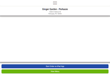 Tablet Screenshot of gingergardenperkasie.com